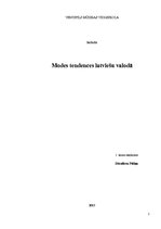 Research Papers 'Modes tendences latviešu valodā', 1.