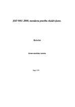 Research Papers 'ISO 9001-2000 standarta prasību skaidrojums', 1.
