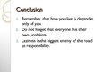 Presentations 'Responsible Living', 9.