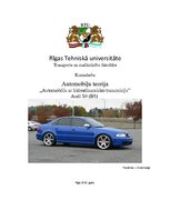 Research Papers 'Automobilis ar hidrodinamisko transmisiju. Audi S4 (B5)', 1.