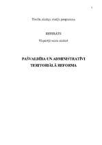 Research Papers 'Pašvaldība un administratīvi teritoriālā reforma', 2.