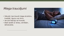 Presentations 'Miega traucējumi', 4.