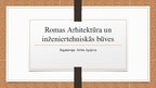 Presentations 'Romas arhitektūra un inženiertehniskās būves', 1.