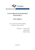 Research Papers 'Is Forex Trading an Investment Opportunity?', 1.