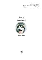 Research Papers 'White Fang', 1.
