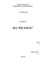 Business Plans 'SIA "Picamax"', 1.