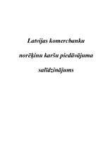 Summaries, Notes 'Latvijas komercbanku norēķinu karšu piedāvājuma salīdzinājums', 1.