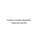 Essays 'Latvijas un Austrijas starptautiskās tirdzniecības attiecības', 1.