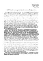 Essays 'Kārlis Ulmanis - viena no pretrunīgākajām personām Latvijas vēsturē', 1.