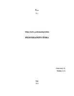 Research Papers 'Fizioterapeitu ētika', 1.