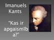 Presentations 'Imanuels Kants "Kas ir apgaismība"', 1.