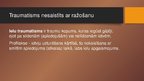 Presentations 'Traumatisms', 7.