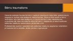 Presentations 'Traumatisms', 9.