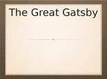 Presentations 'The Great Gatsby', 1.