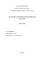 Term Papers 'Sociālajās vietnēs iegūtās informācijas kvalitāte', 1.