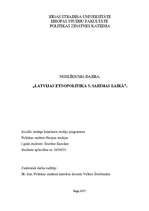 Research Papers 'Latvijas etnopolitika 5.Saeimas laikā', 1.