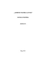Research Papers 'Ģimenes politika Latvijā', 1.