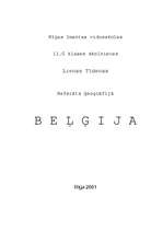 Research Papers 'Beļģija', 1.