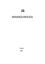 Summaries, Notes 'Kriminālprocess', 1.