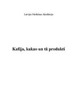 Research Papers 'Kafija, kakao un to produkti', 1.