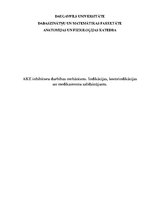 Research Papers 'AKE inhibitoru darbības mehānisms. Indikācijas, kontrindikācijas un medikamentu ', 1.