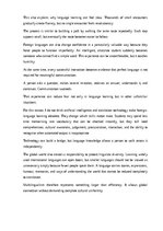 Essays 'Learning foreign languages in a global world', 11.