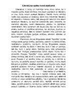 Essays 'Literatūras spēks manā skatījumā', 1.