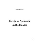Research Papers 'Turcija un Apvienotie Arābu Emirāti', 1.