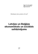 Research Papers 'Latvijas un Beļģijas ekomoniskais un sociālais pārskats', 1.