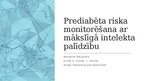 Presentations 'Prediabēta riska monitorēšana ar mākslīgā intelekta palīdzību', 1.