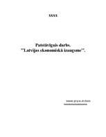 Research Papers 'Latvijas ekonomiskā izaugsme', 1.