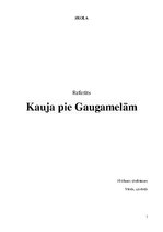Research Papers 'Kauja pie Gaugamelām', 1.