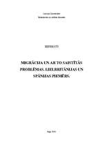 Research Papers 'Migrācija un ar to saistītās problēmas. Lielbritānijas un Spānijas piemērs', 1.