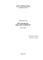 Research Papers 'SIA "Pica serviss" tirgus vides novērtējums', 1.