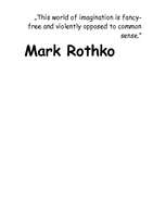 Essays 'Mark Rothko', 1.