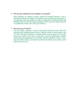 Summaries, Notes 'Park ranger - job interview', 2.