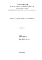 Essays 'Alkohola attīstība un tā sekas sabiedrībā', 1.