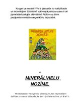 Summaries, Notes 'Vitamīnu, minerālvielu, uzturvielu un ūdens nozīme dabā', 5.