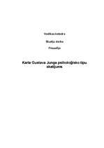 Research Papers 'Karla Gustava Junga psiholoģisko tipu skatījums', 1.