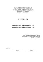 Research Papers 'Administratīvā atbildība un administratīvā soda process', 1.