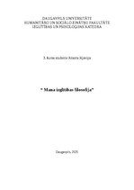 Essays 'Mana izglītības filosofija', 1.