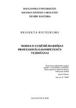 Summaries, Notes 'Modulis uzņēmējdarbības profesionālo kompetenču veidošanai', 1.