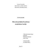 Research Papers 'Microsoft produktu licencēšana un pirātisms Latvijā', 1.