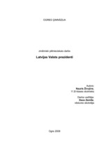 Research Papers 'Latvijas Valsts prezidenti', 1.