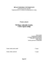 Practice Reports 'VID Rīgas reģionālās iestādes Centra rajona nodaļa', 1.
