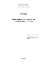 Research Papers 'Grāmatvedības datorizācija un tās iespējas Latvijā', 1.