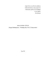 Research Papers 'Sergejs Rahmaņinovs - Prelūdija Op.3 Nr.2 C Sharp Minor', 1.