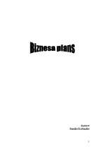 Business Plans 'Biznesa plāns SIA "Logi"', 1.