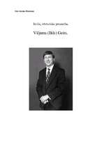 Summaries, Notes 'Viljams Bils Geits - izcila personība', 1.