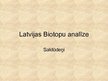 Presentations 'Latvijas biotopu analīze', 1.